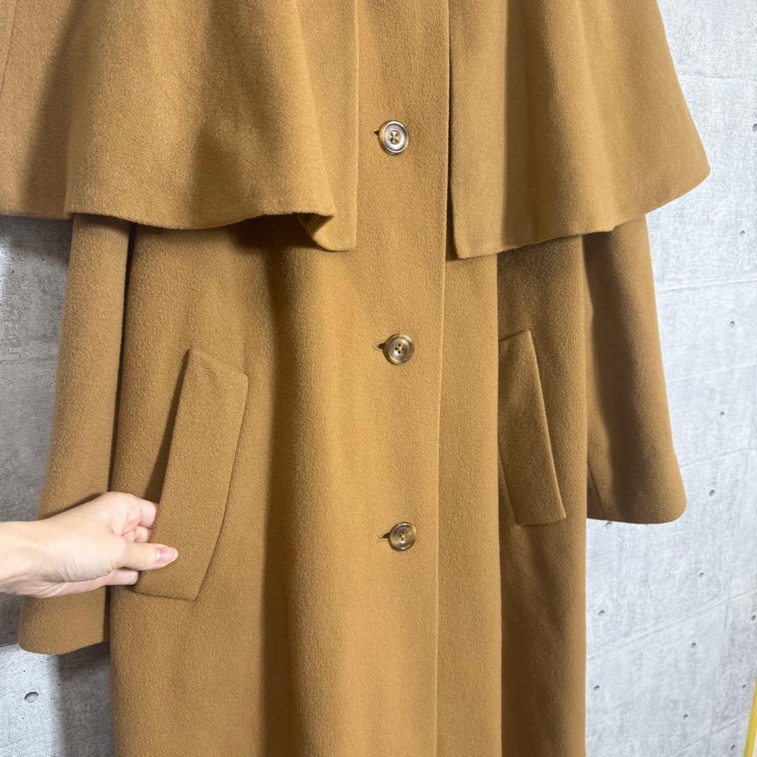 Aquascutum アクアスキュータム 2wayステンカラーケープコート