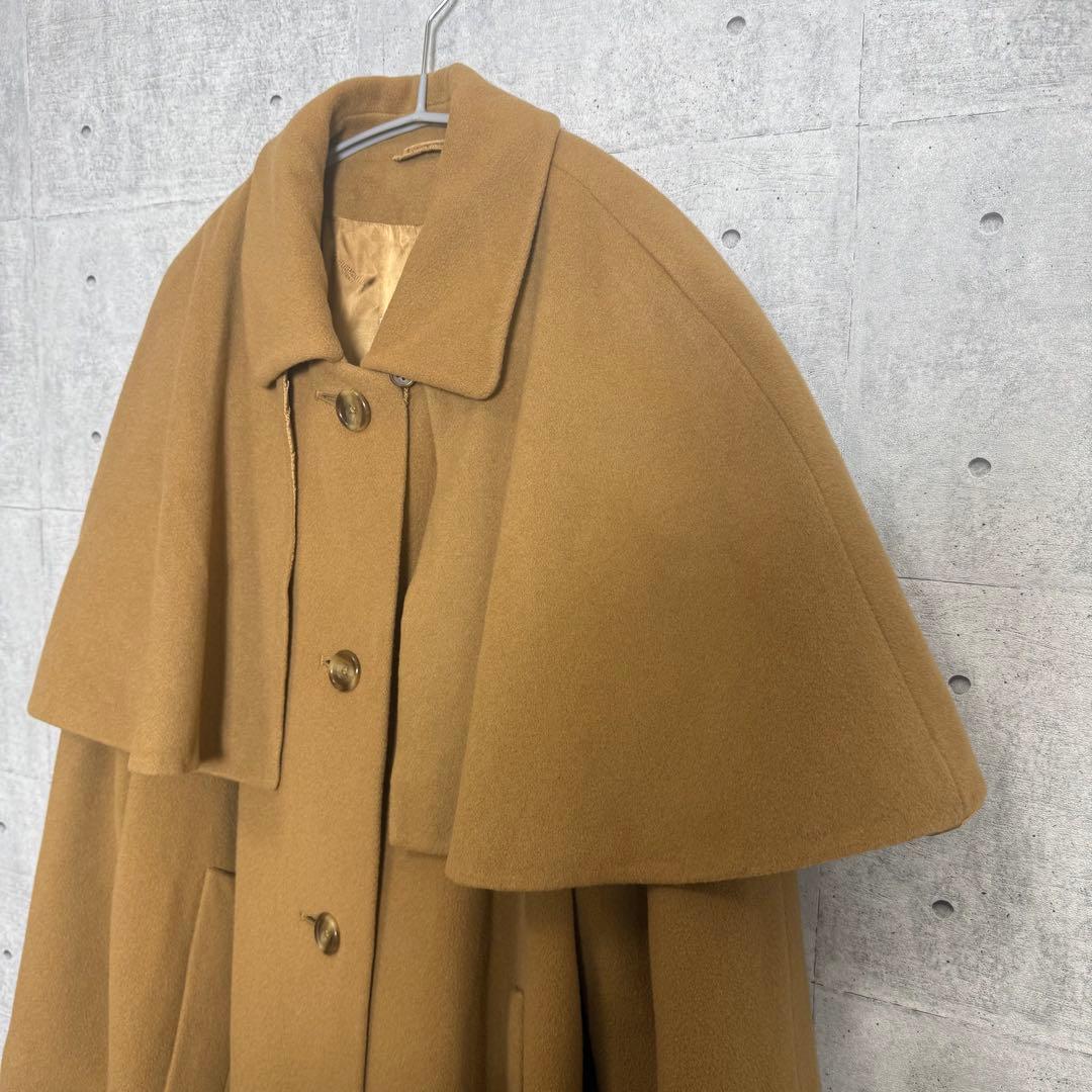 Aquascutum アクアスキュータム 2wayステンカラーケープコート