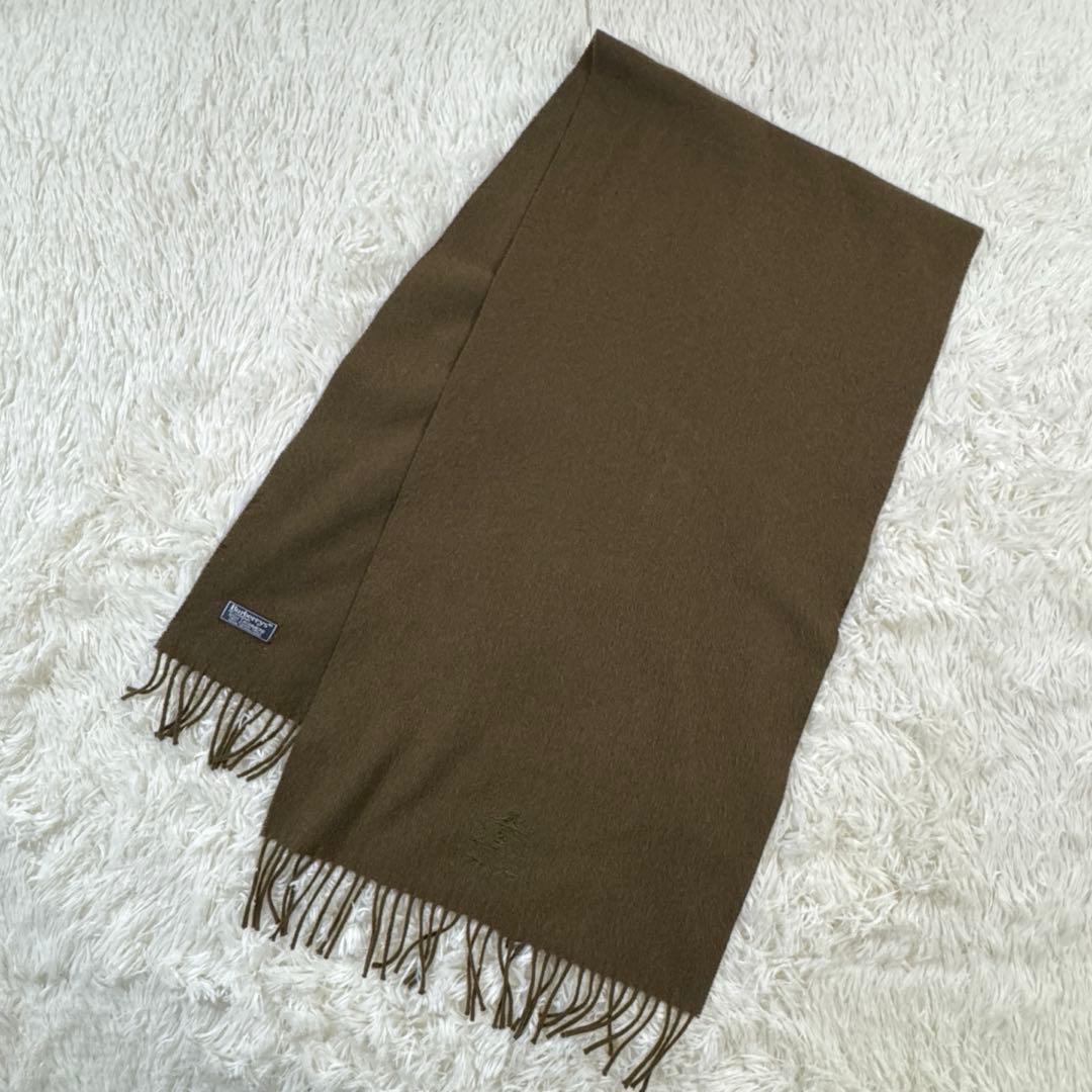 美品✨ カシミヤ100% ✨バーバリーズ オブ ロンドン マフラー ホースロゴ