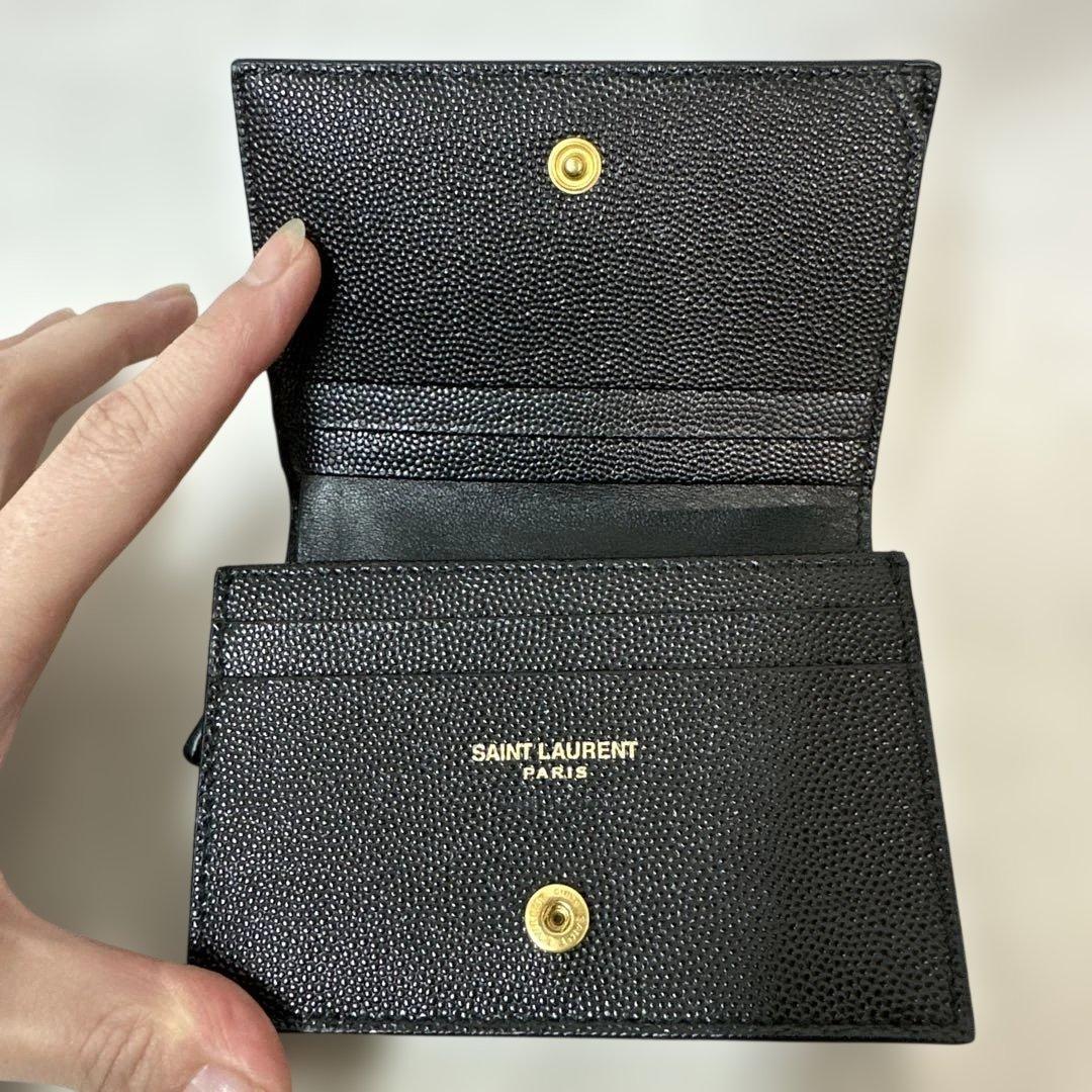SAINT LAURENT キルティング2つ折り財布