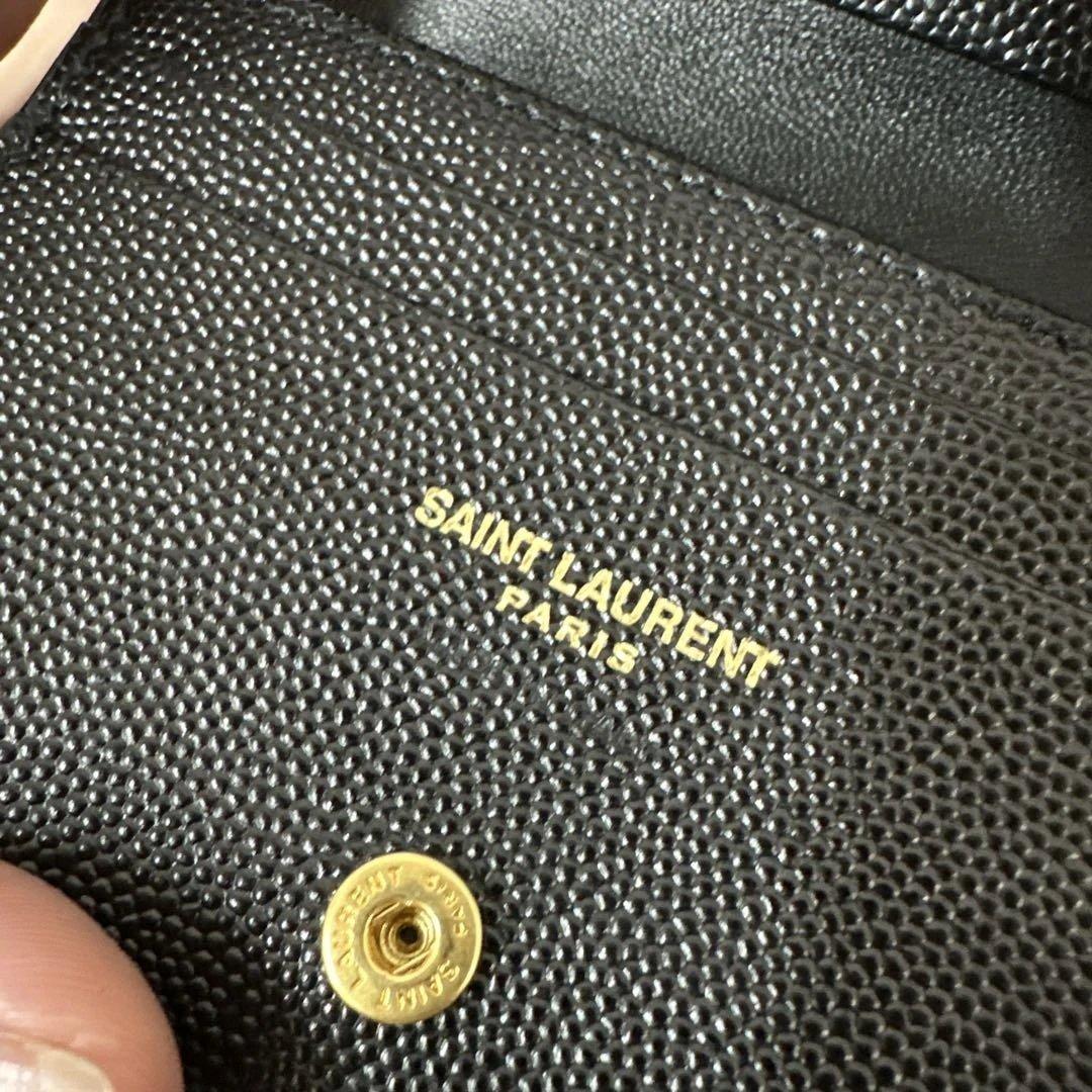 SAINT LAURENT キルティング2つ折り財布