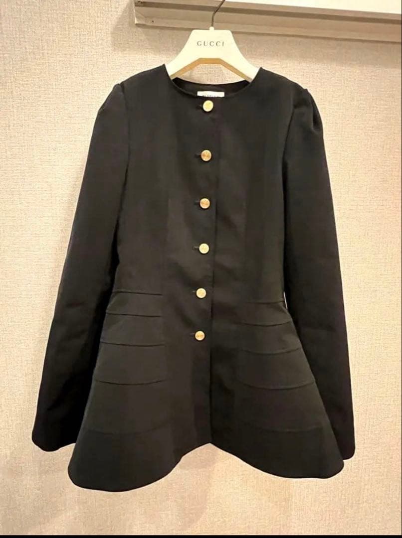 入学式　ブルレア　bluelea ペプラム　ジャケット　アウター　美品