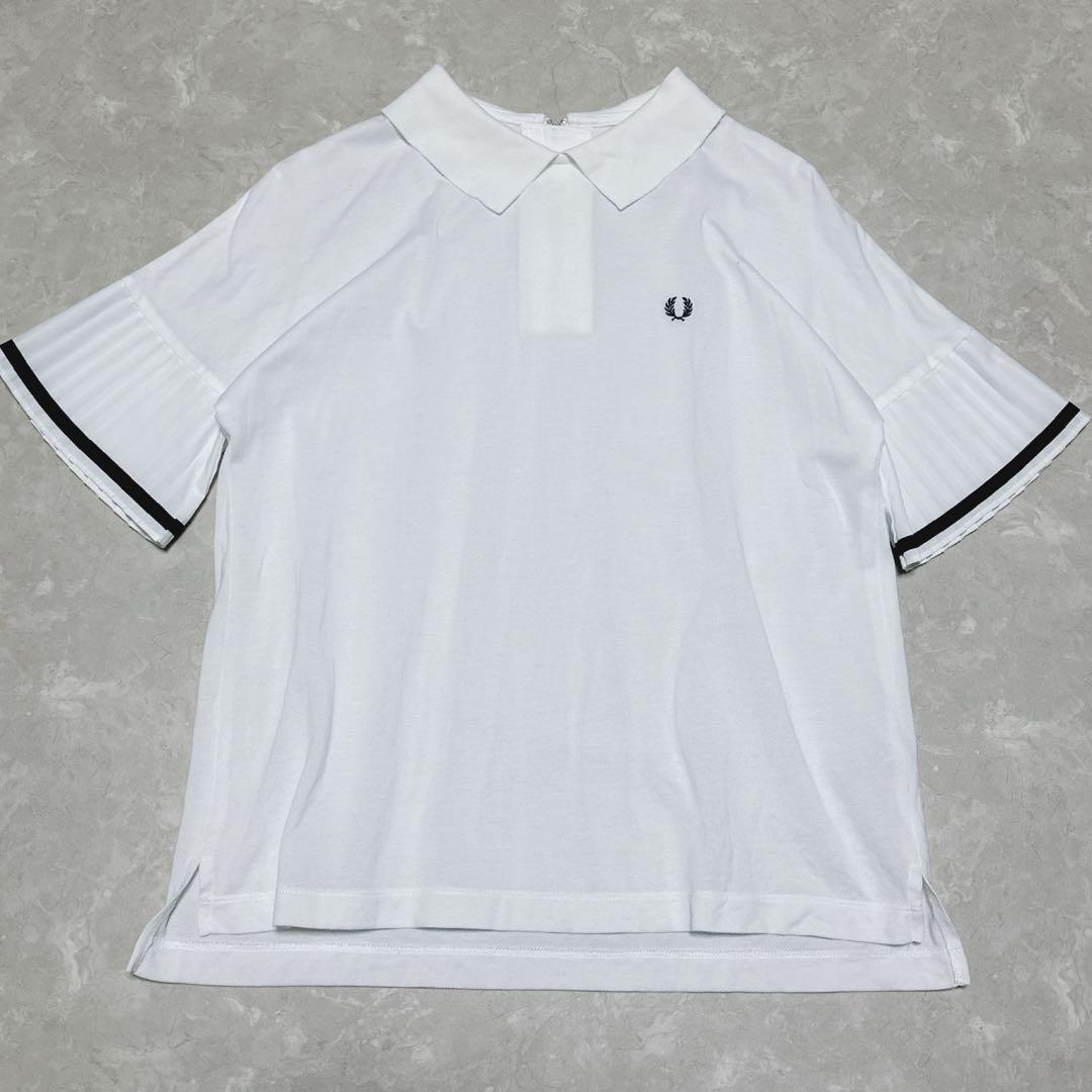 Fred Perry フレッドペリー プリーツスリーブ ポロシャツ ワンポイント