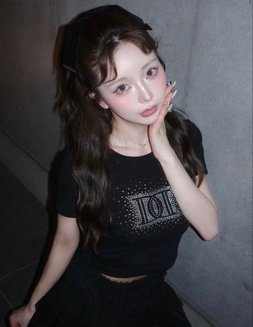 値下げ不可！ Darich シャイニーDDロゴコンパクトTシャツ BLK