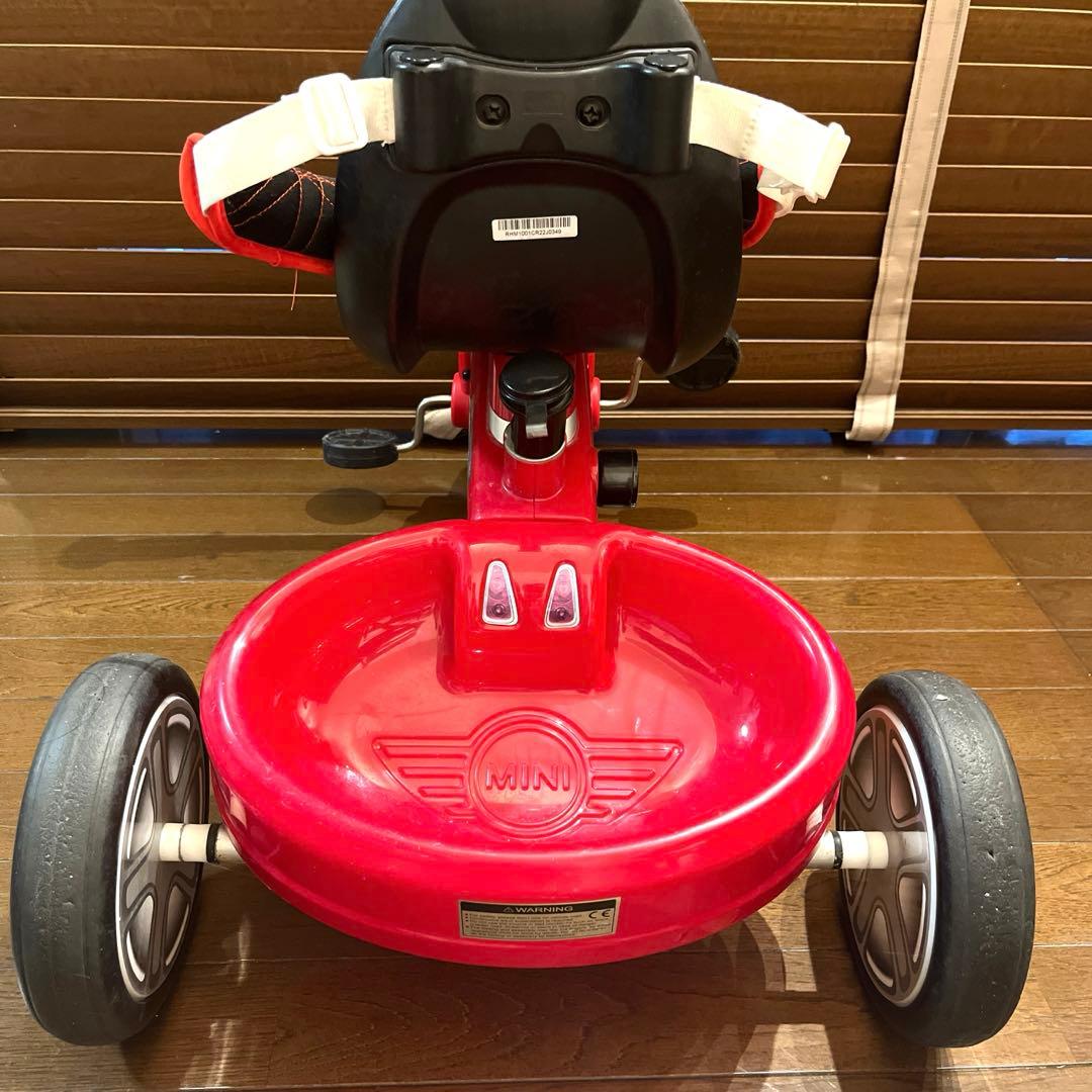 折りたたみ　三輪車 MINI ミニ　クーパー　赤 ハンドル　イギリス