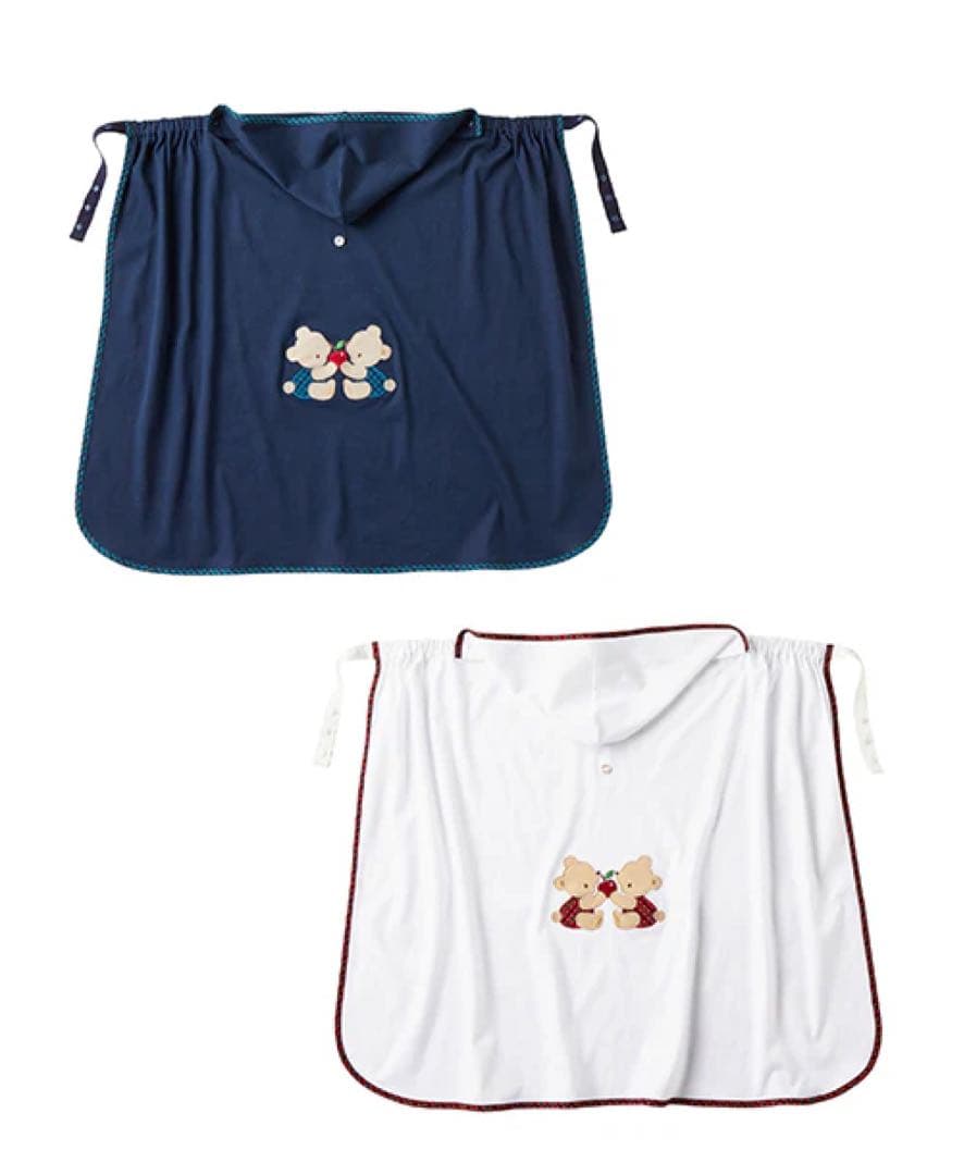 現行商品　familiar 3way ブランケット　ネイビー　春夏　ファミリア