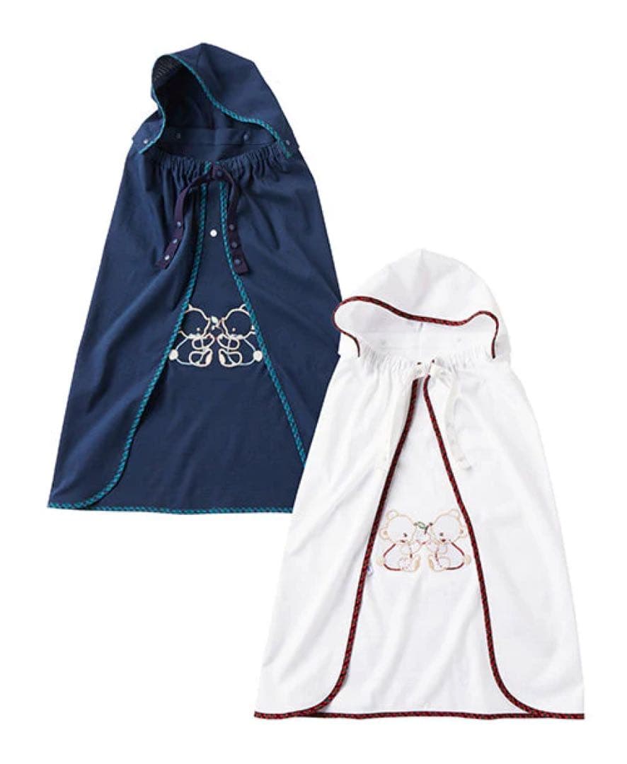 現行商品　familiar 3way ブランケット　ネイビー　春夏　ファミリア