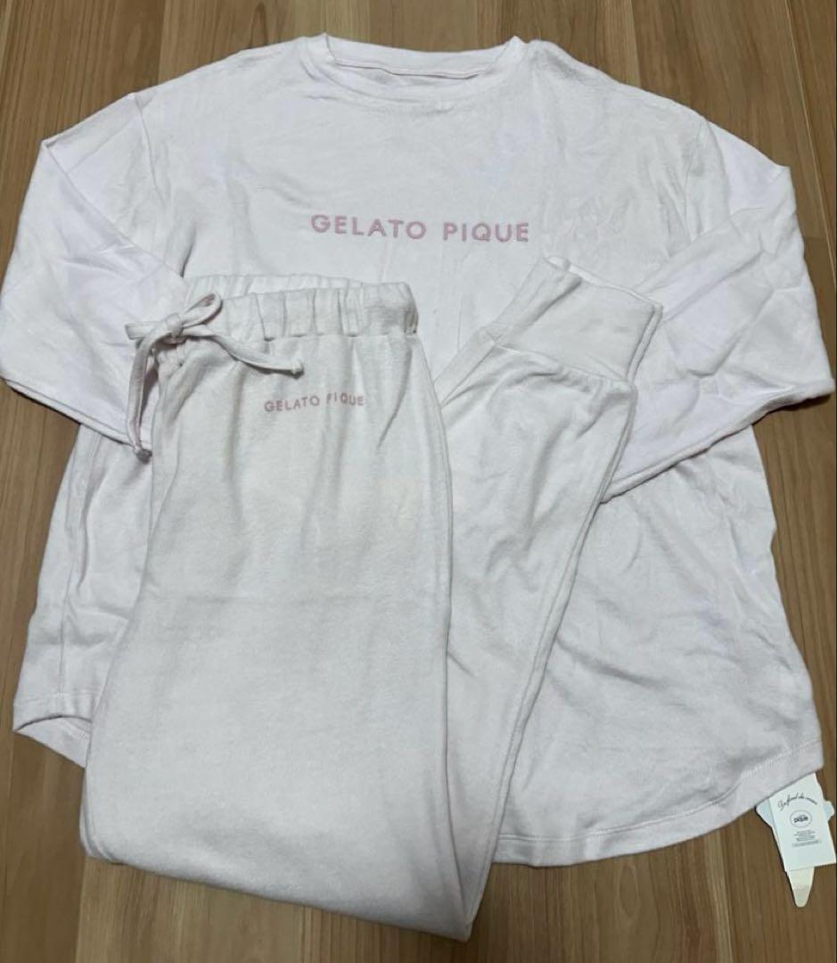 新品GELATO PIQUE/ピンクルーム上下ウェアセット