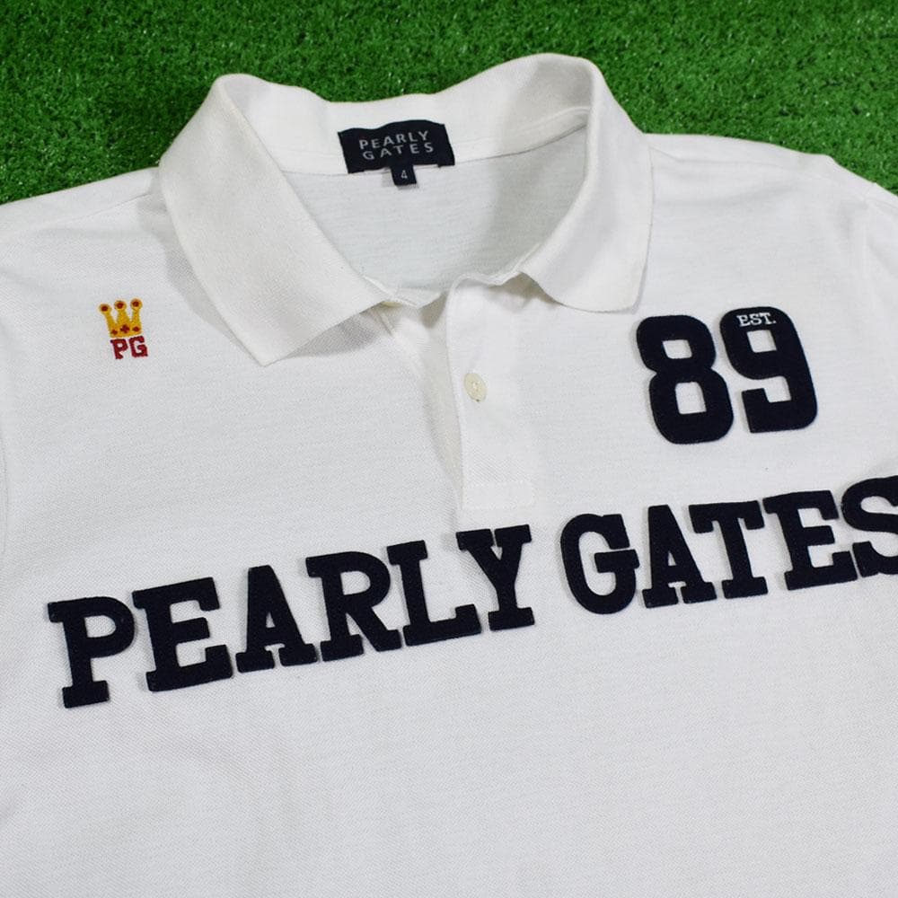 PEARLY GATES/パーリーゲイツ ゴルフ ポロシャツ【ホワイト/４】美品