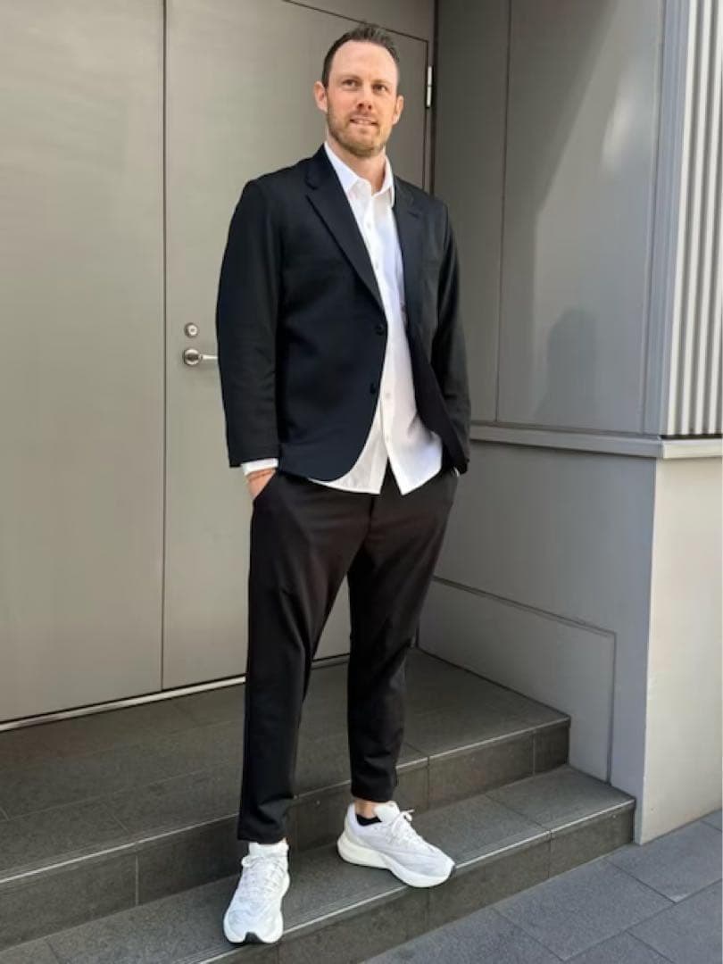adidas テーラードジャケット パンツ スーツ 上下 セットアップ M