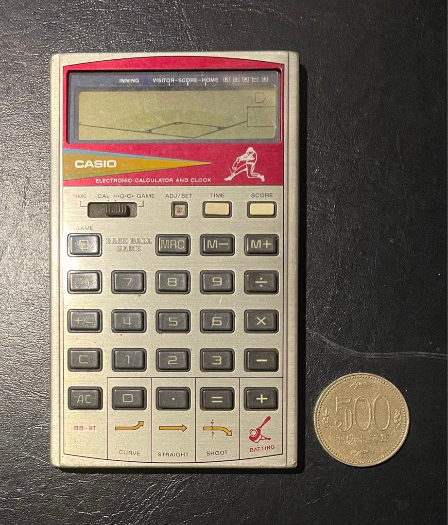 【ジャンク品✨昭和レトロ✨カシオ✨野球ゲーム付き計算機】