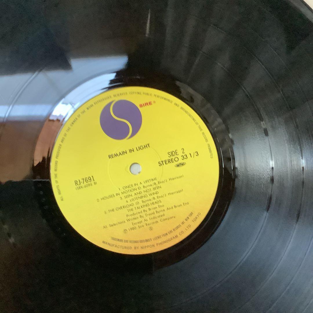 極上美品　TALKING HEADS REMAIN IN LIGHT LP