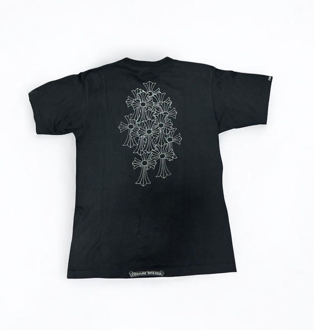 CHROME HEARTS（原本無）ホースシューセメタリークロスパッチTシャツ