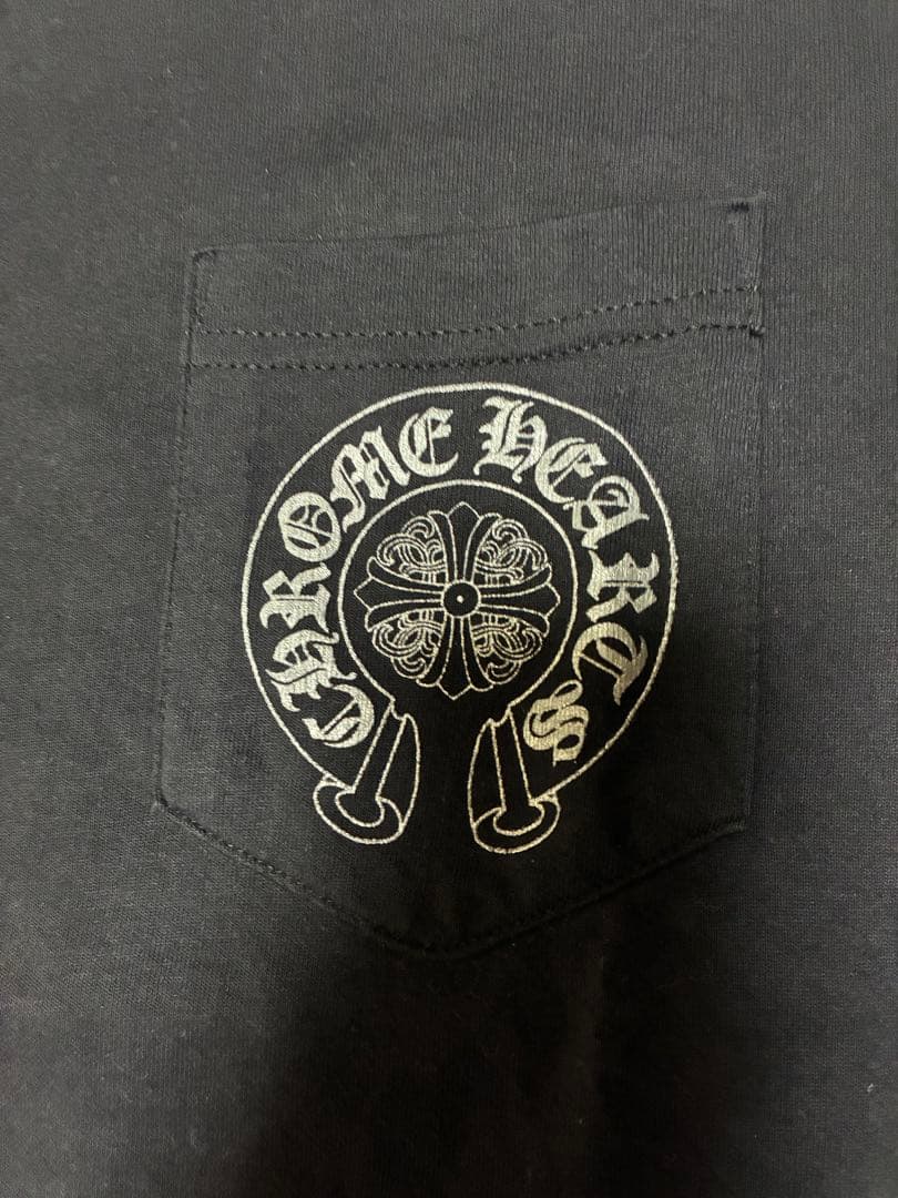 CHROME HEARTS（原本無）ホースシューセメタリークロスパッチTシャツ