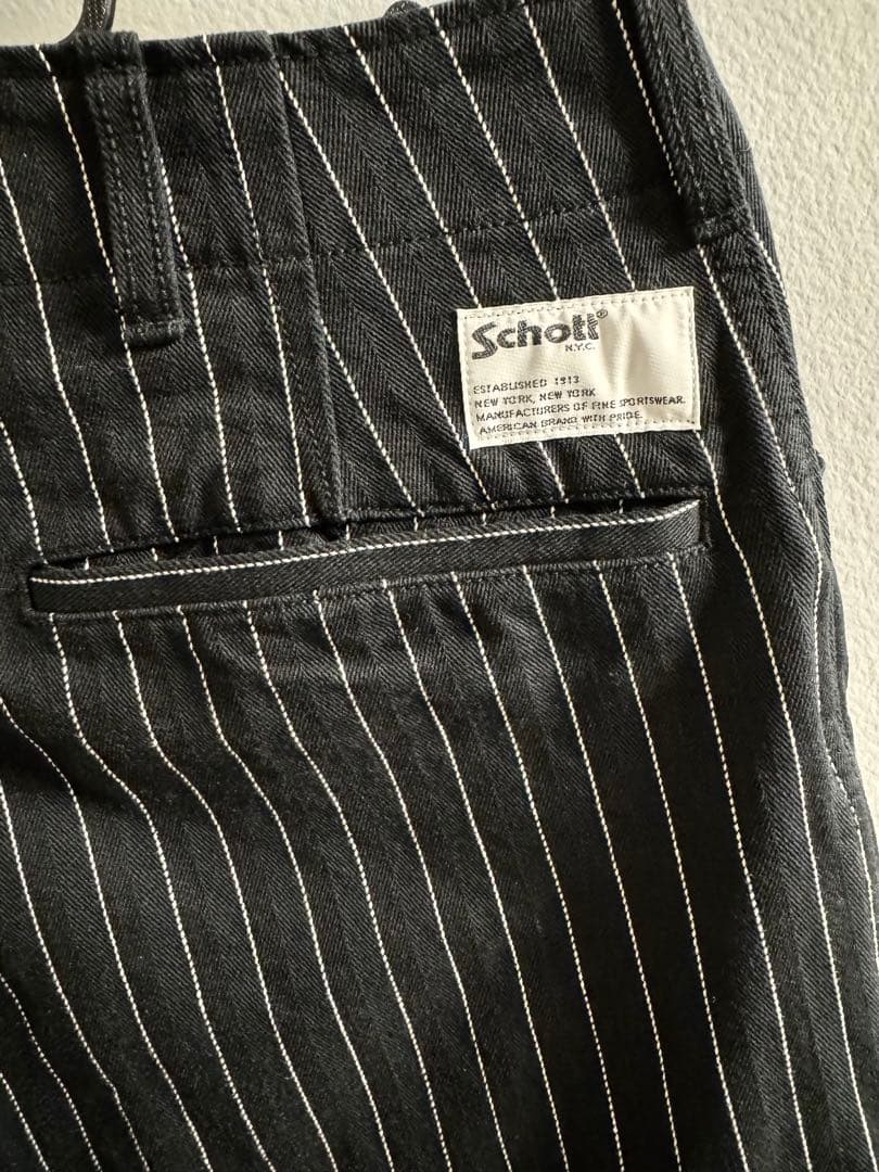 Schott/ショット/ストライプ フリスコパンツ