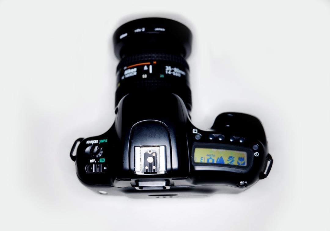 Nikon F50 純正レンズ純正フード純正フィルター純正ストラップ、美品稼働品