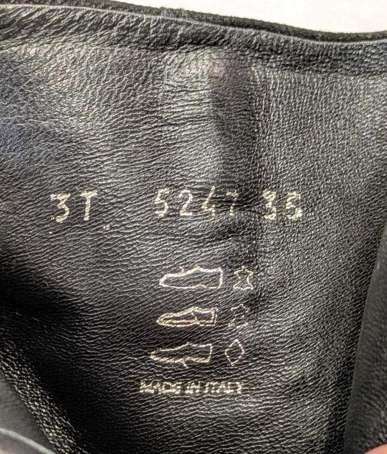 PRADA プラダ ショートブーツ レザー ツートン ブラック 37 レディース