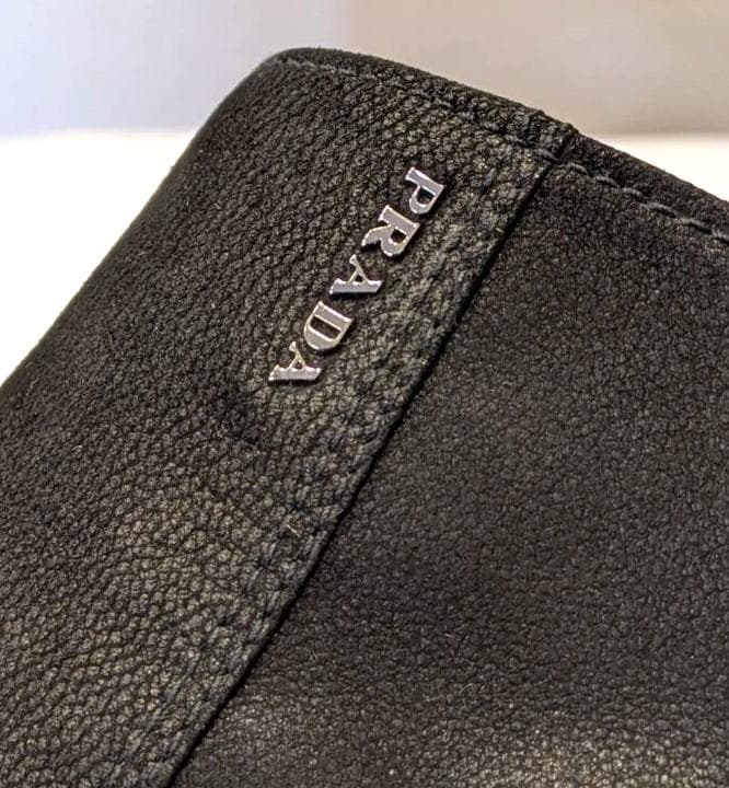 PRADA プラダ ショートブーツ レザー ツートン ブラック 37 レディース