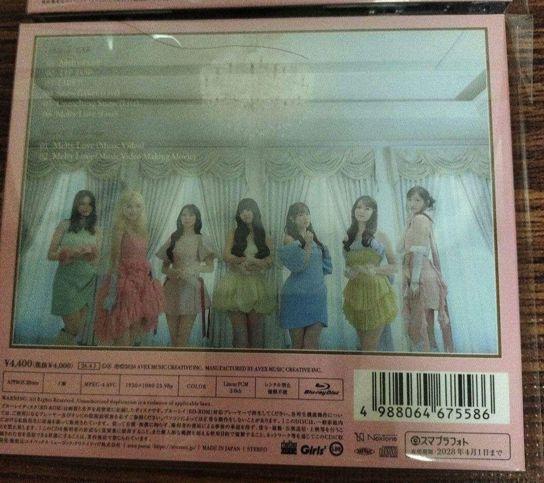 Girls2 Melty Love CD(LIVE盤)(MV盤)おまけつき