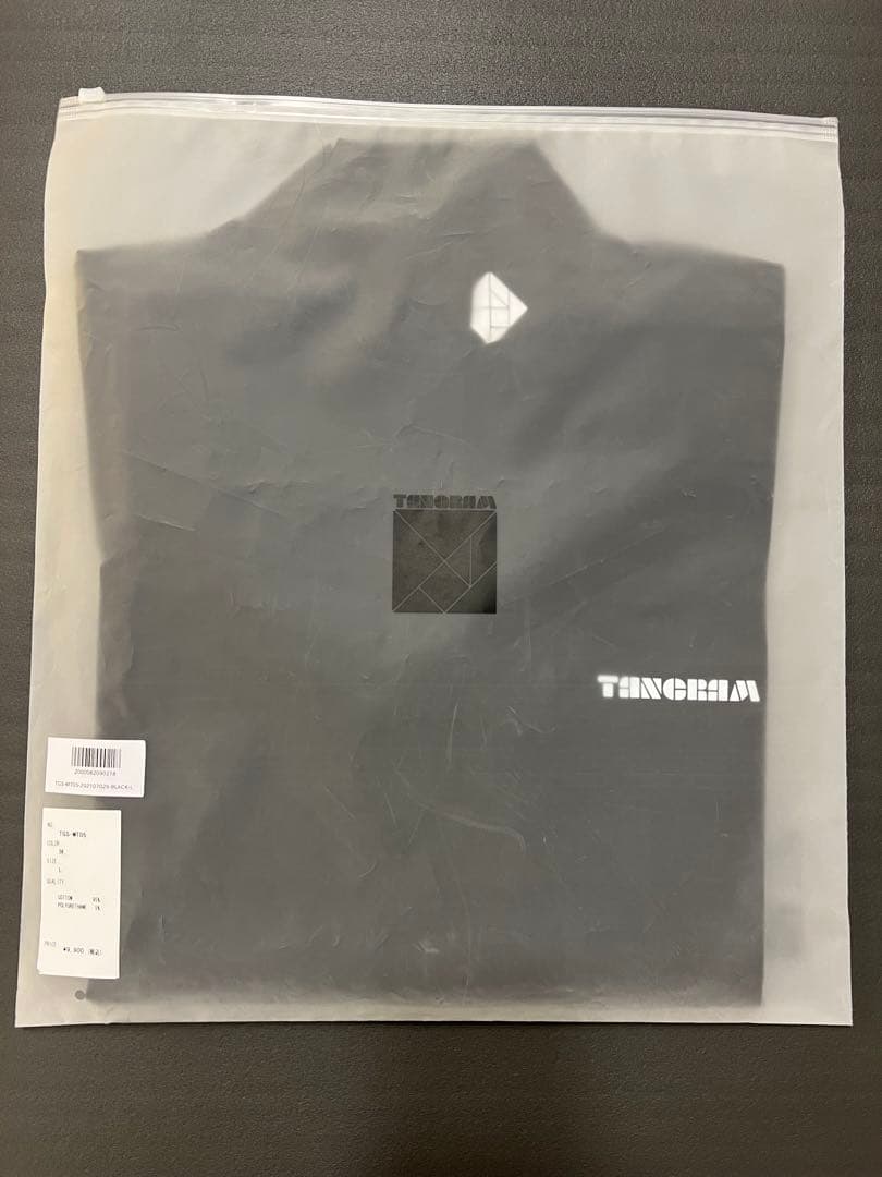TANGRAM 半袖　モックネック　ブラック　黒