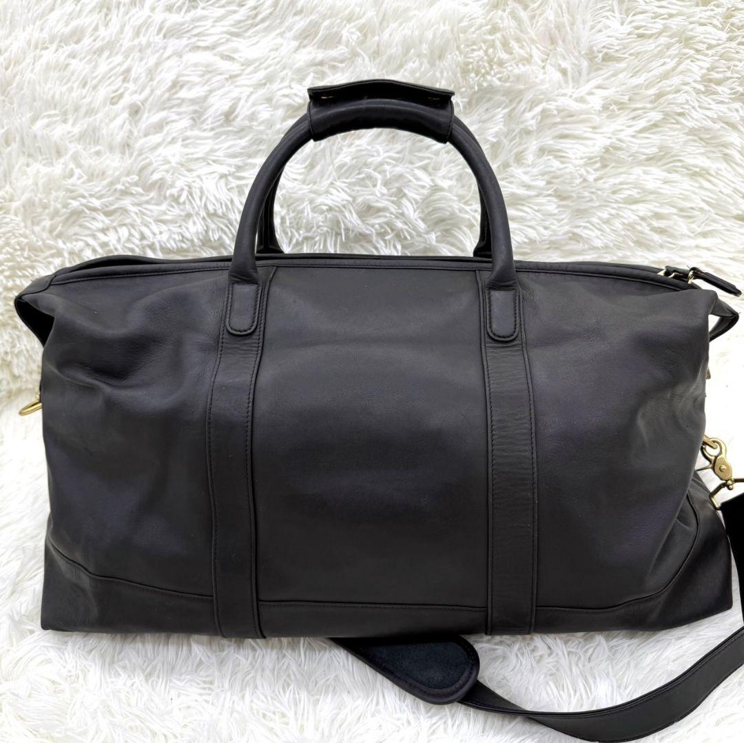 【付属品完備】OLD COACH 2way ボストンバッグ ブラック 0502