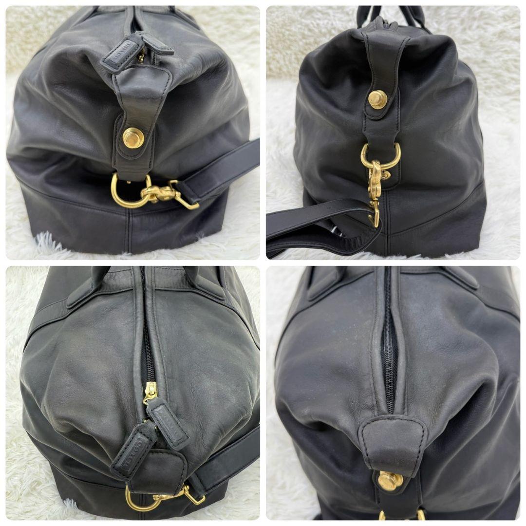 【付属品完備】OLD COACH 2way ボストンバッグ ブラック 0502
