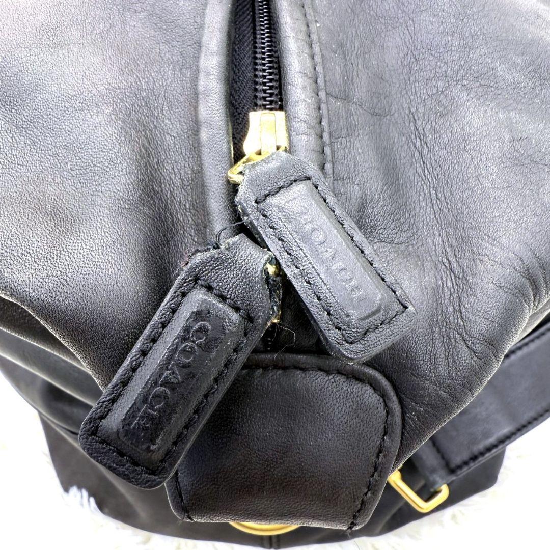 【付属品完備】OLD COACH 2way ボストンバッグ ブラック 0502
