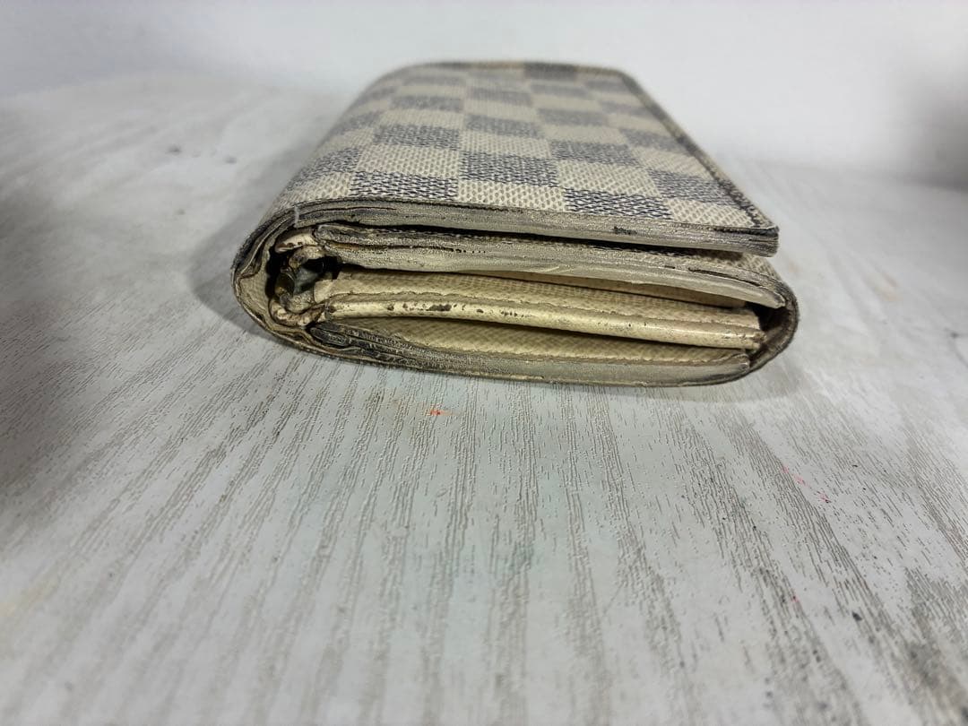 ルイヴィトン LOUIS VUITTON ダミエ アズール 二つ折り財布