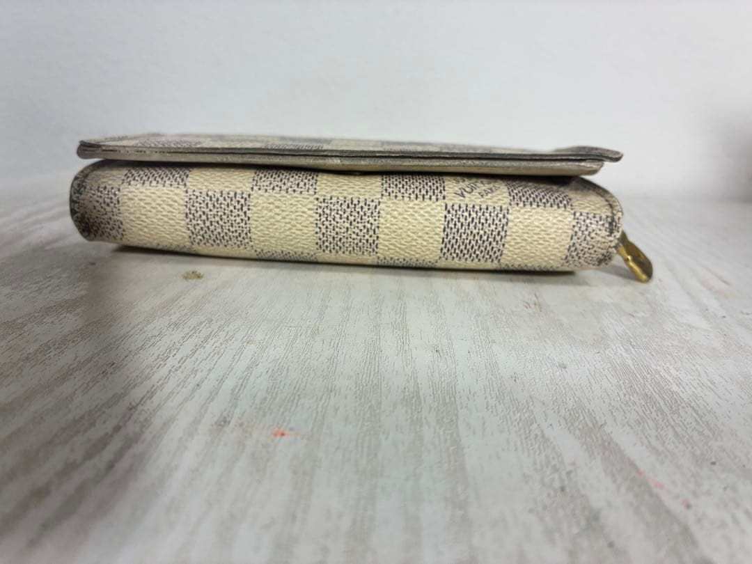 ルイヴィトン LOUIS VUITTON ダミエ アズール 二つ折り財布