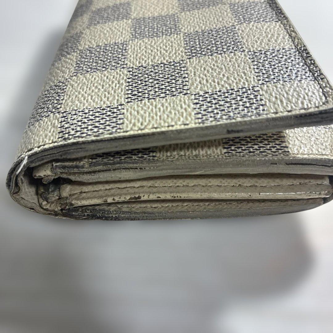 ルイヴィトン LOUIS VUITTON ダミエ アズール 二つ折り財布