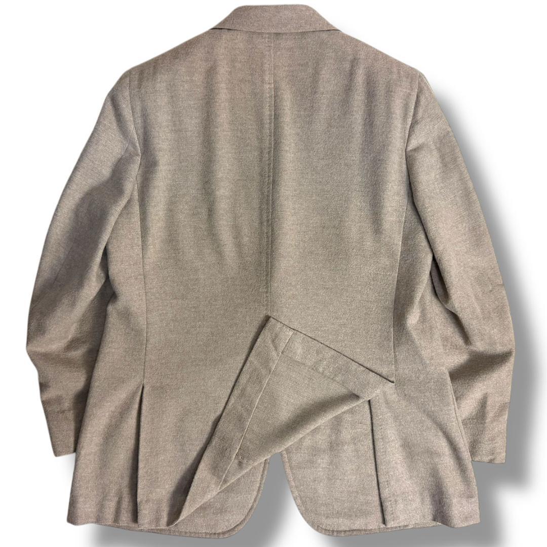 J7134 美品 イザイア CORTINAカシミヤ混ジャケット グレー系 52