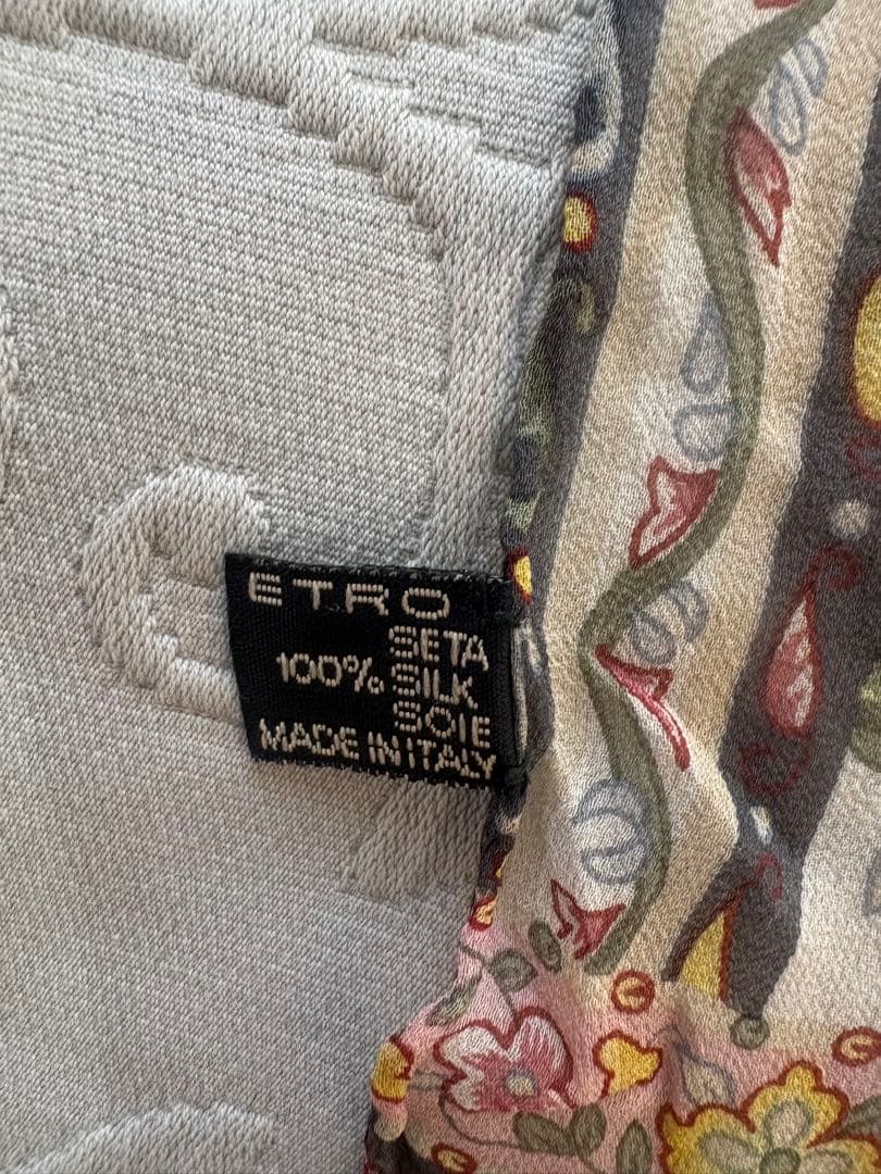 値下⭐︎ETRO 春夏 ストール シルク ペイズリー 柄 ボタニカル イタリア製