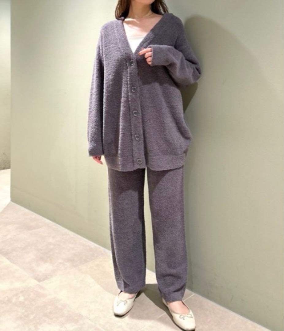 マタニティ ベビモコ カーディガン パンツ セット