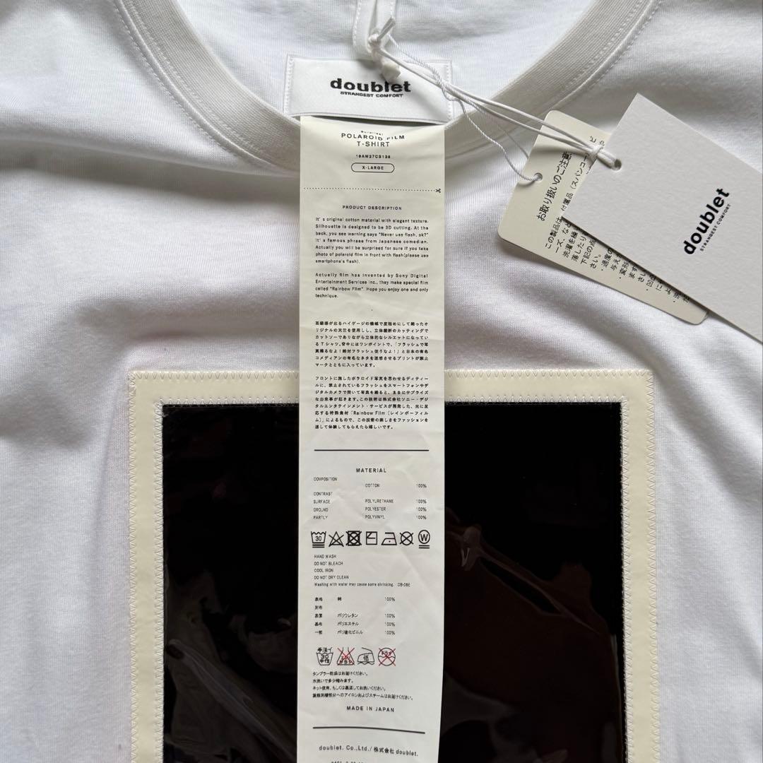 l*e様 【新品】doublet／POLAROID FILM T-SHIRT／X
