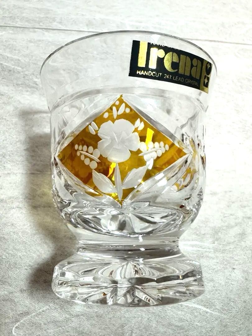 ポーランド　lrena クリスタルガラス　酒器　冷酒器
