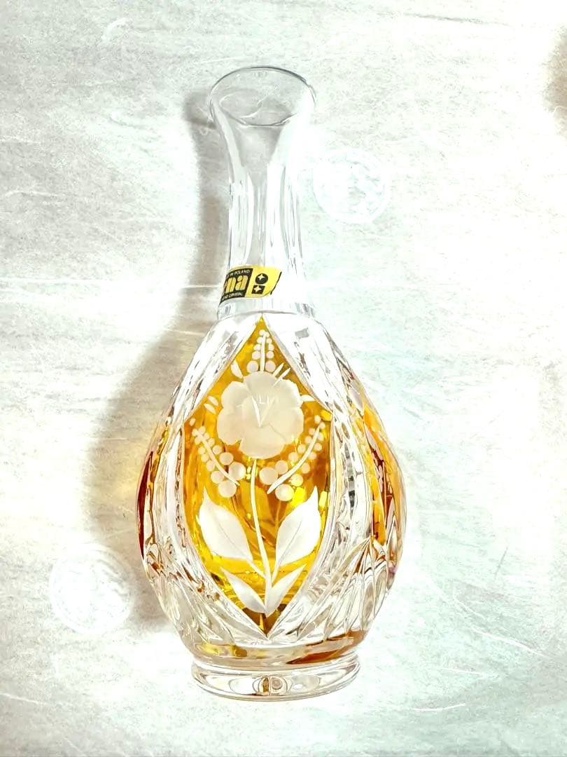 ポーランド　lrena クリスタルガラス　酒器　冷酒器