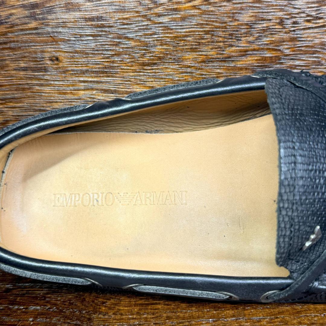 ◆ARMANI◆エンポリオアルマーニ 26cm ドライビングシューズ レザー即決