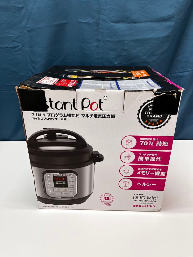 【未使用】Instant Pot Duo mini 電気圧力鍋