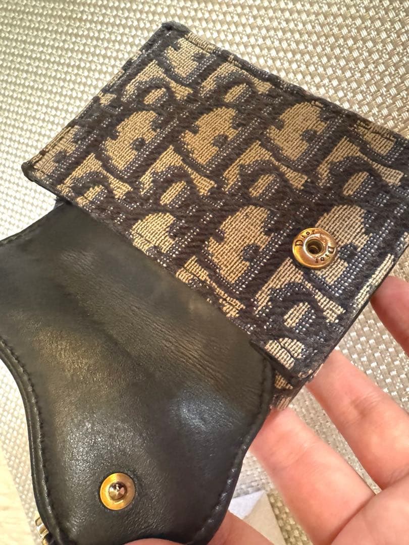 ディオール　トロッター　サドル　三つ折り財布　美品　お値下げしました