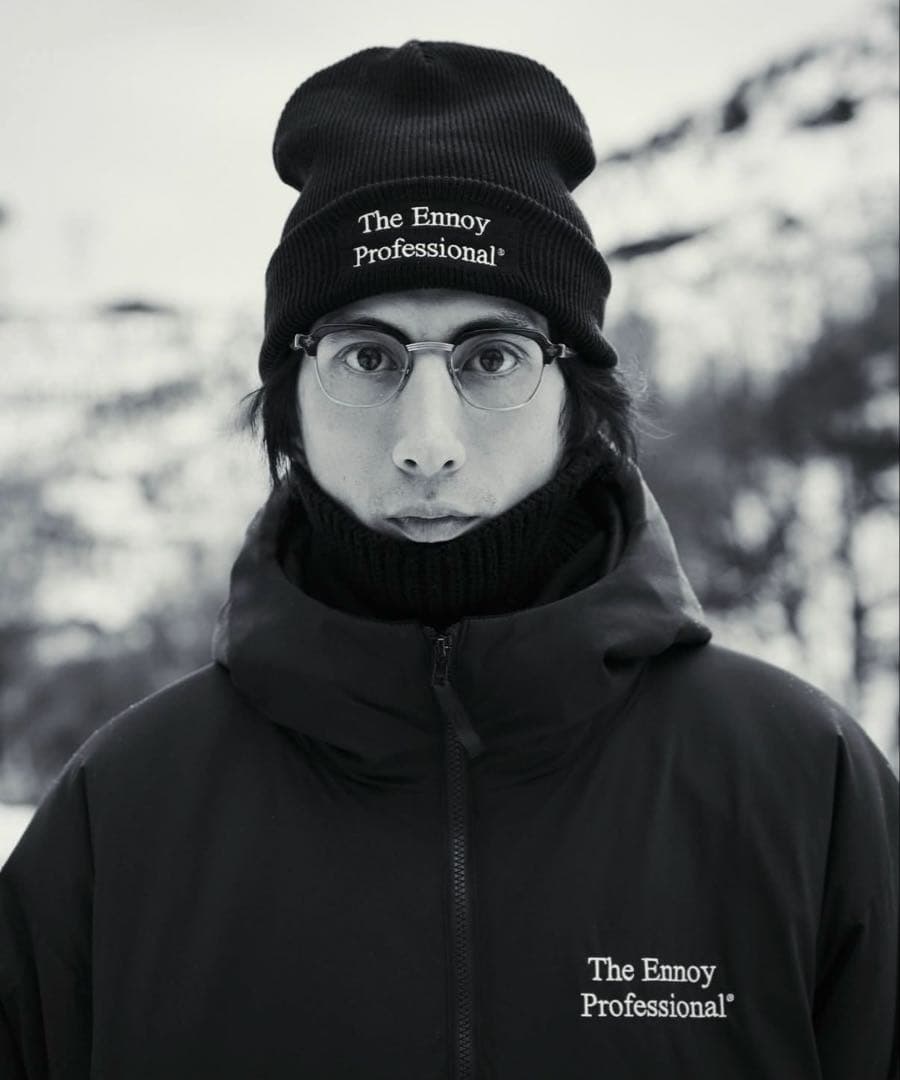 新作 ENNOY PROFESSIONAL KNIT CAP (BLACK)