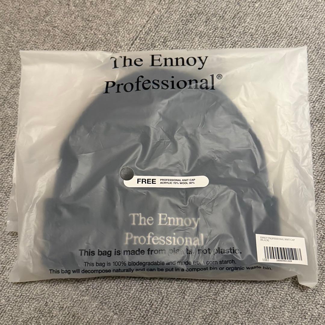 新作 ENNOY PROFESSIONAL KNIT CAP (BLACK)