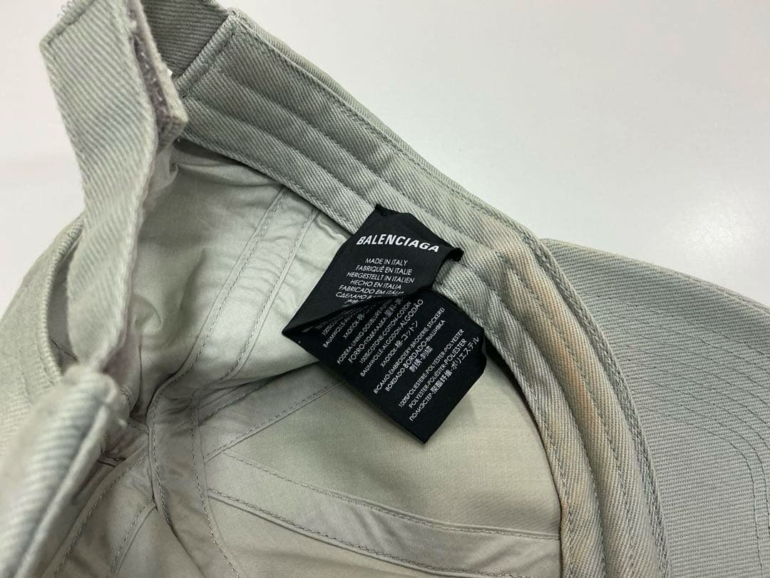 BALENCIAGA バレンシアガ ベースボールキャップ 帽子 グレー