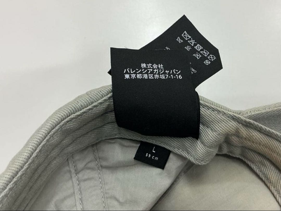 BALENCIAGA バレンシアガ ベースボールキャップ 帽子 グレー
