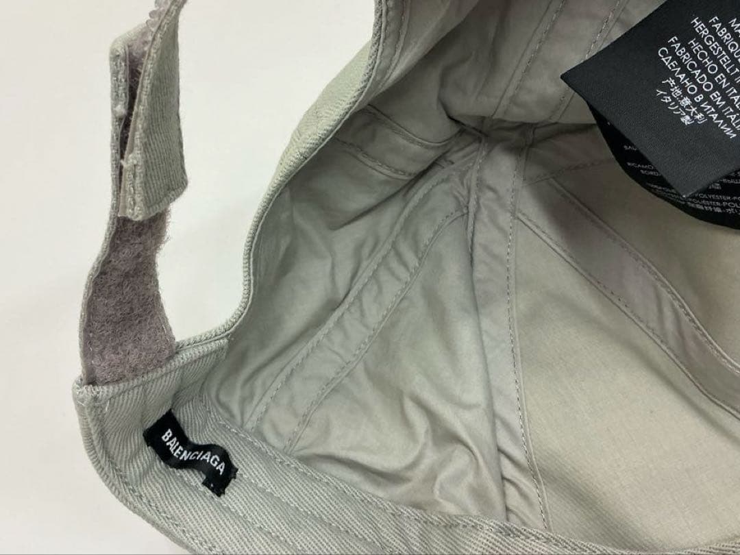 BALENCIAGA バレンシアガ ベースボールキャップ 帽子 グレー