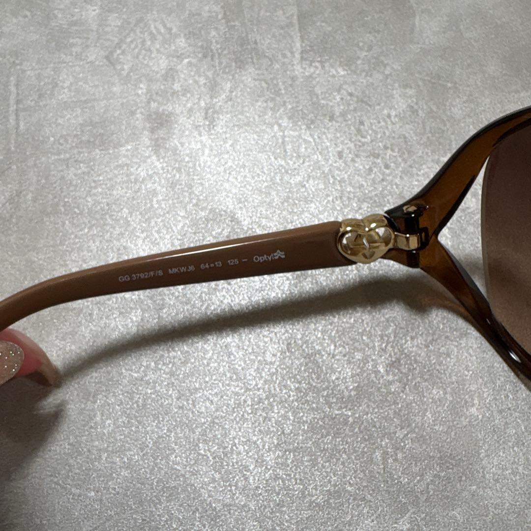 値下げGUCCI サングラス GG3792/F/S ブラウン ハート金具