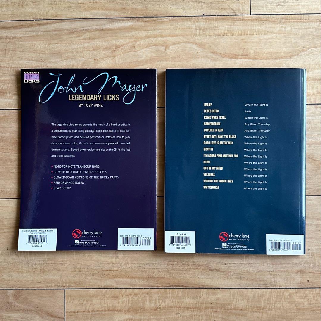 JOHN MAYER LIVE ギター スコア2冊セット
