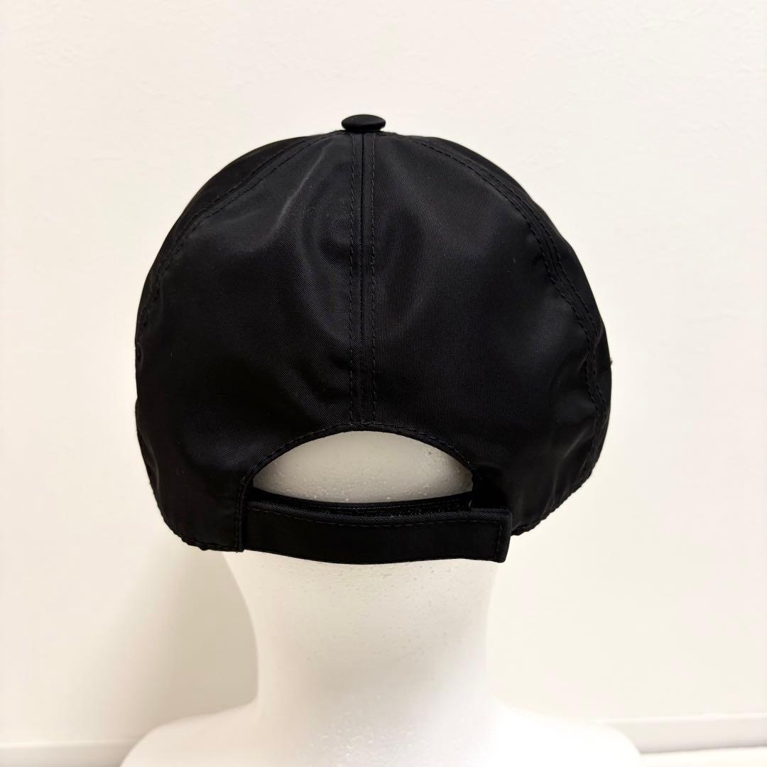 【極美品】プラダ RE-NYLON ベースボールキャップ ブラック 三角ロゴ