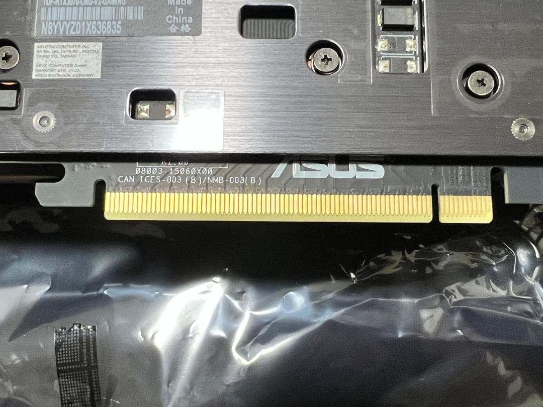 【美品】ASUS TUF Gaming GeForce RTX 3070 8GB