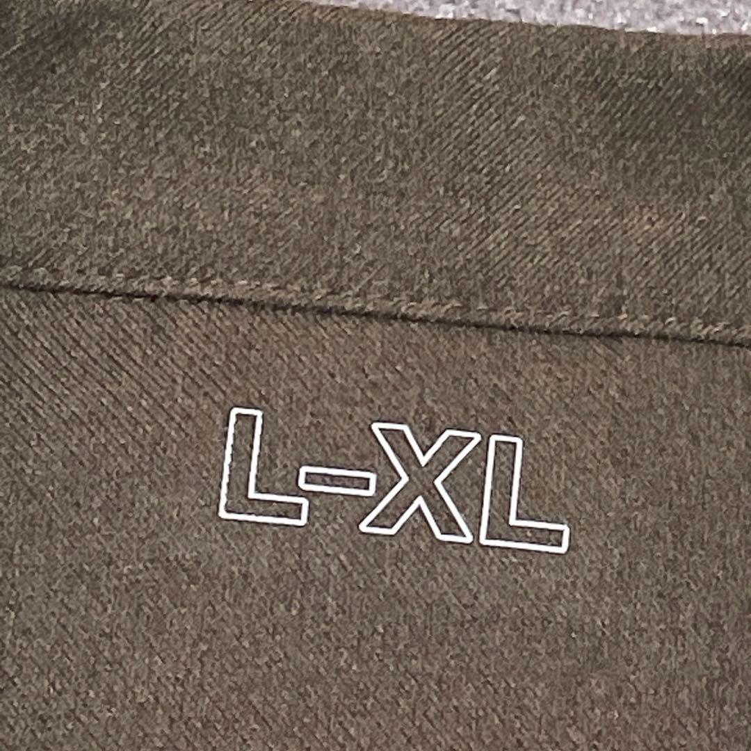 良品★MUJI Labo★カルゼ織りテーラードカラーシャツ★L～XL★ブラウン
