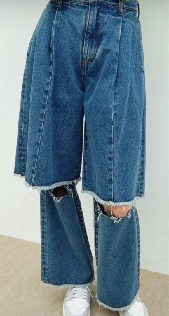 WCJレイヤードデニムパンツ